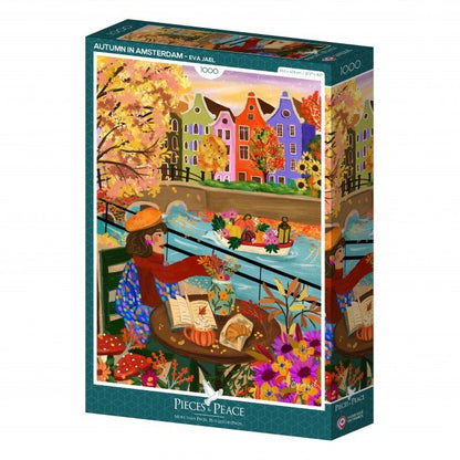 Puzzle 1000 Pièces Pieces & Peace - L'Automne à AmsterdamPieces & Peace