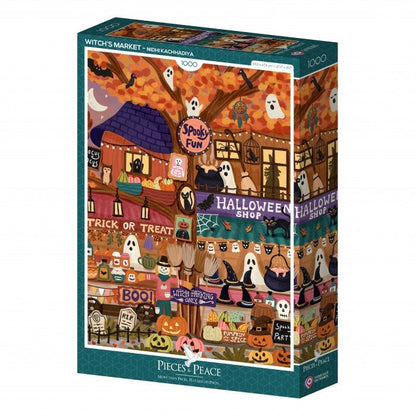 Puzzle 1000 Pièces Pieces & Peace - Le Marché des SorcièresPieces & Peace