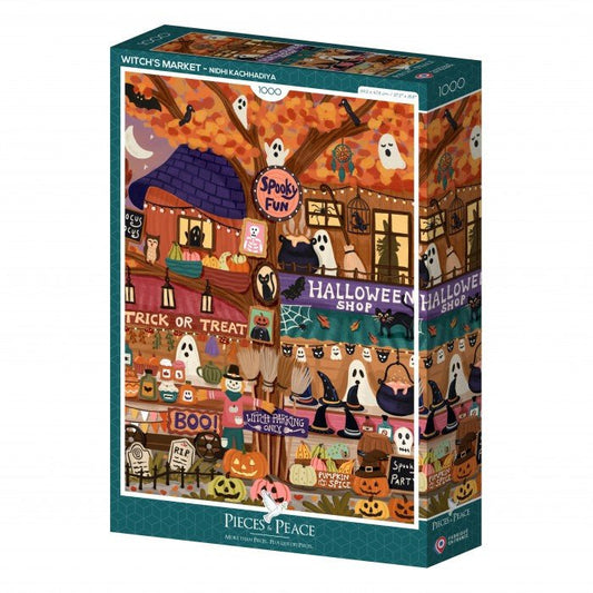 Puzzle 1000 Pièces Pieces & Peace - Le Marché des SorcièresPieces & Peace