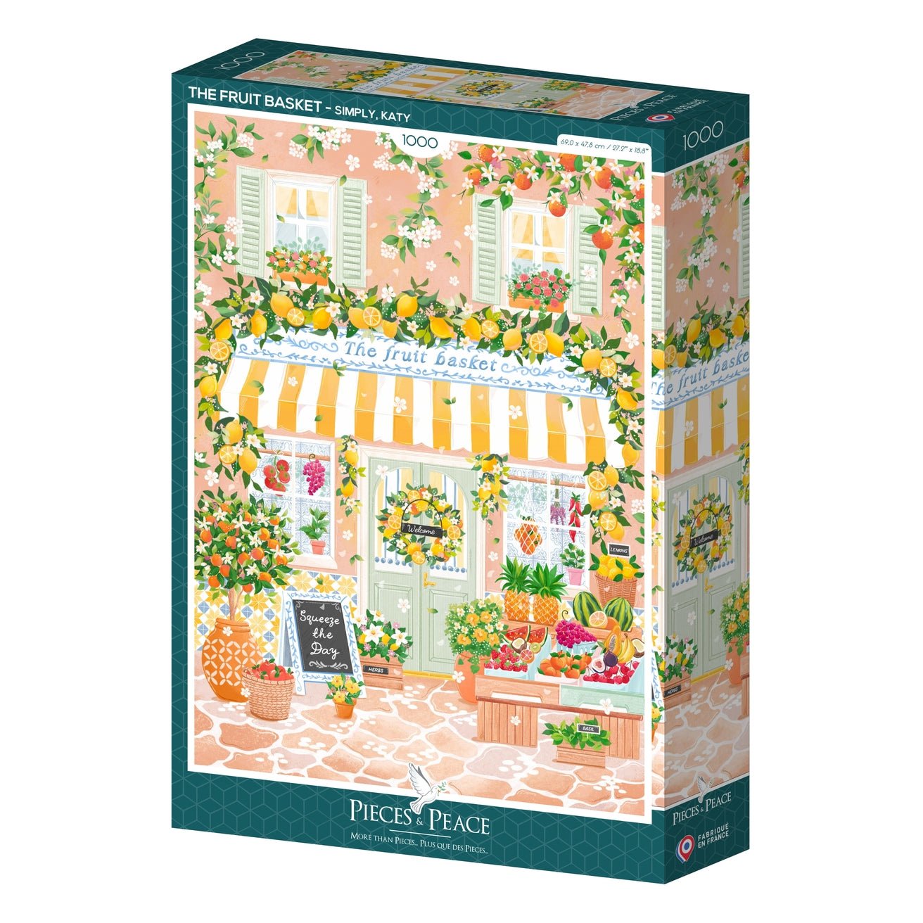 Puzzle 1000 pièces Pieces & Peace - Le Panier à FruitsPieces & Peace