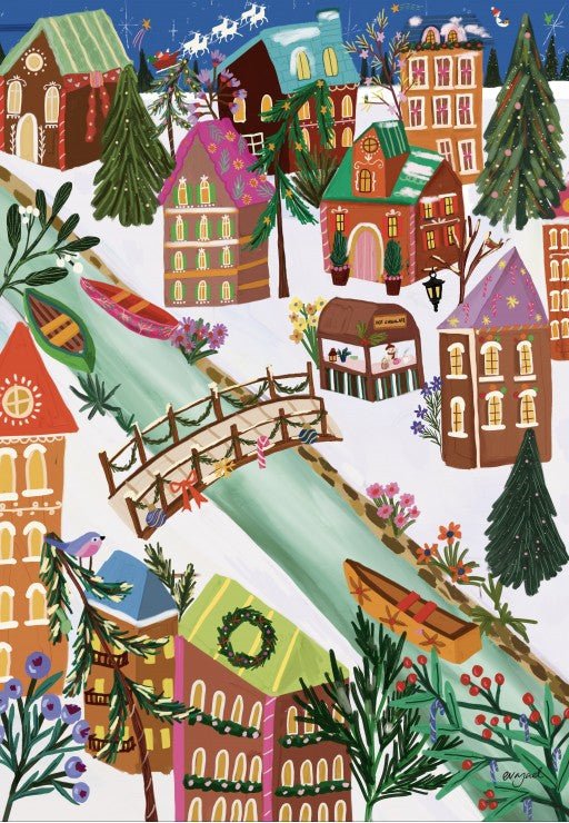 Puzzle 1000 Pièces Pieces & Peace - Le Village Pain d'EpicePieces & Peace