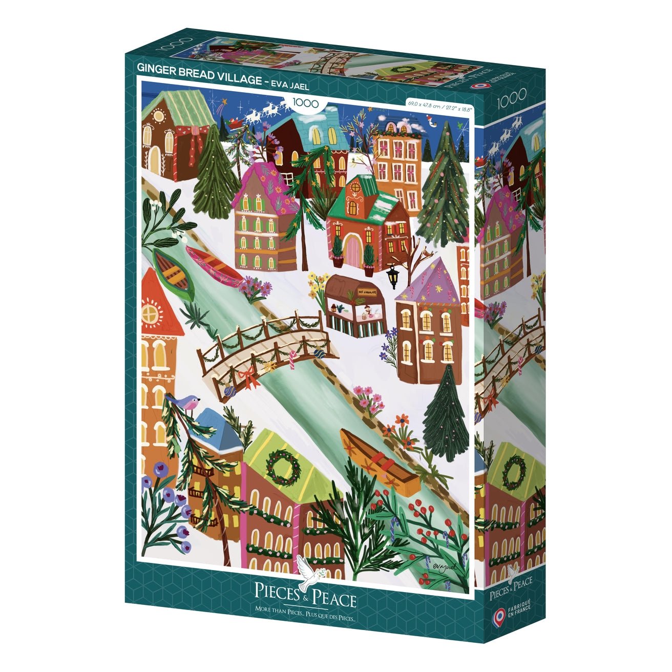 Puzzle 1000 Pièces Pieces & Peace - Le Village Pain d'EpicePieces & Peace