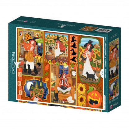 Puzzle 1000 Pièces Pieces & Peace - Les Copains d'HalloweenPieces & Peace