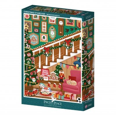 Puzzle 1000 Pièces Pieces & Peace - L'Escalier de NoëlPieces & Peace