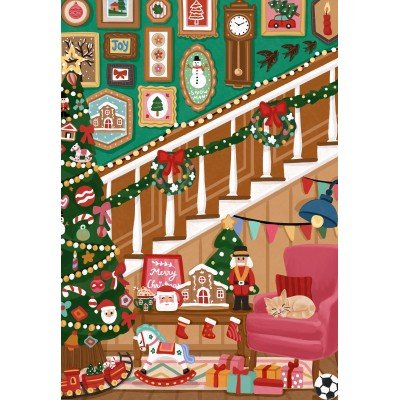 Puzzle 1000 Pièces Pieces & Peace - L'Escalier de NoëlPieces & Peace