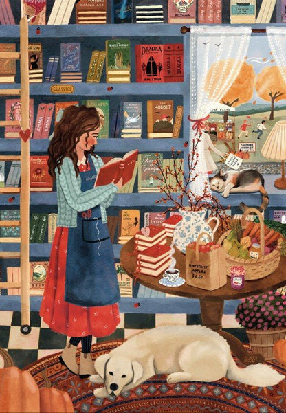 Puzzle 1000 Pièces Pieces & Peace - Librairie "Storytellers"Pieces & Peace
