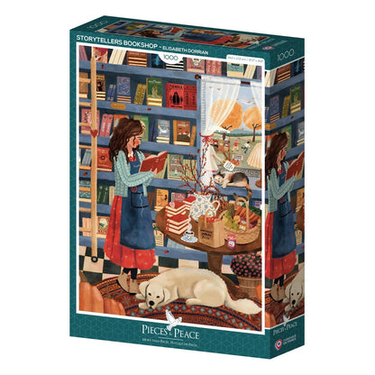 Puzzle 1000 Pièces Pieces & Peace - Librairie "Storytellers"Pieces & Peace