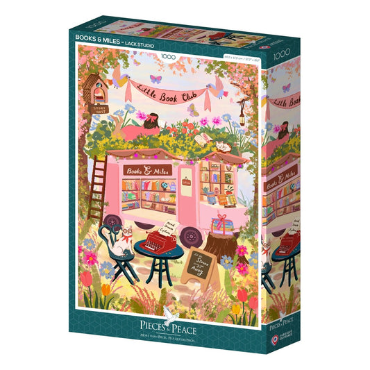 Puzzle 1000 Pièces Pieces & Peace - Livres ItinérantsPieces & Peace