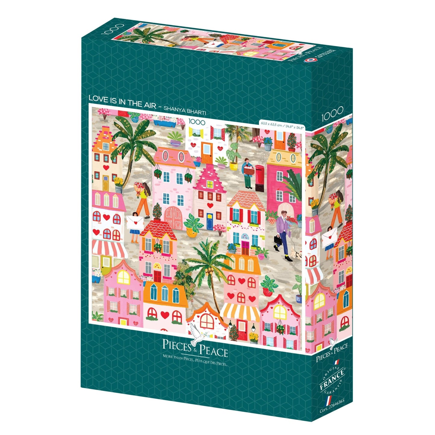 Puzzle 1000 Pièces Pieces & Peace - Love is the AirPieces & Peace