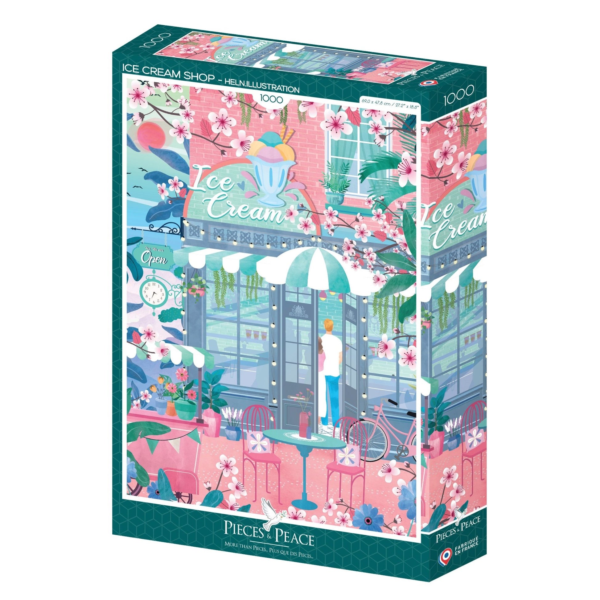Puzzle 1000 Pièces Pieces & Peace - Magasin de GlacesPieces & Peace
