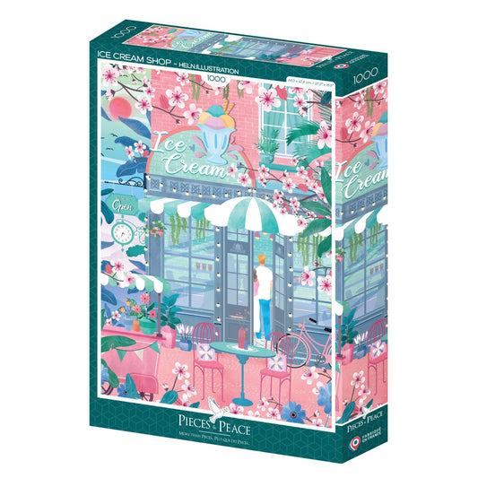 Puzzle 1000 Pièces Pieces & Peace - Magasin de GlacesPieces & Peace