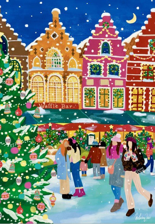 Puzzle 1000 Pièces Pieces & Peace - Marché de Noël à BrugesPieces & Peace