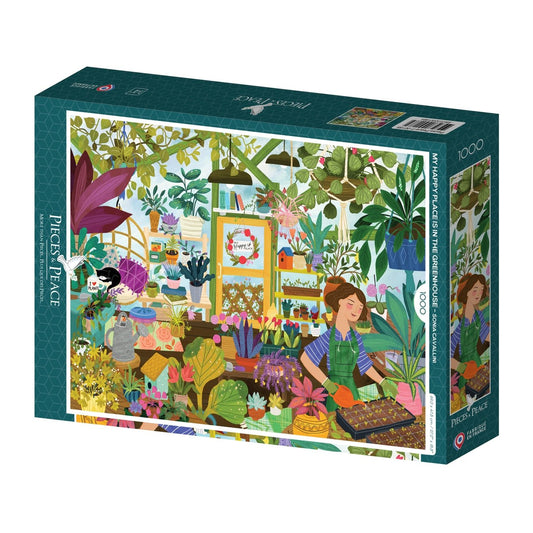 Puzzle 1000 Pièces Pieces & Peace - Mon Lieu Préféré : la SerrePieces & Peace
