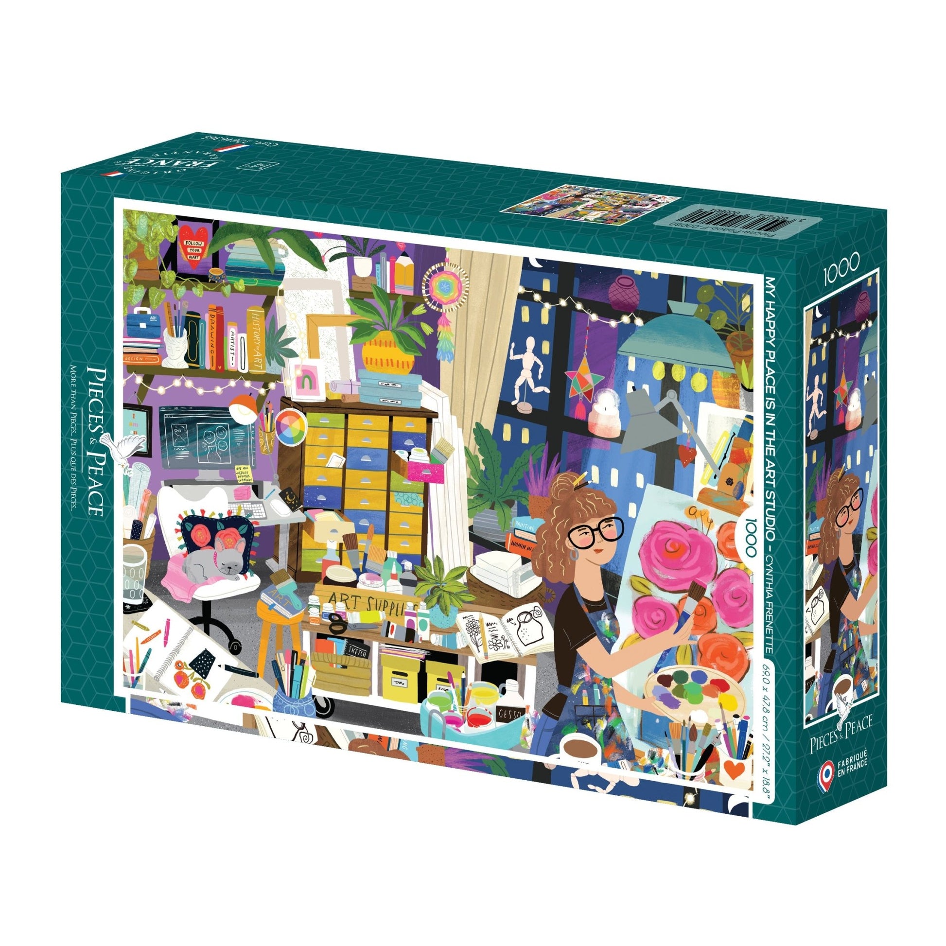 Puzzle 1000 Pièces Pieces & Peace - Mon Lieu Préféré : l'Atelier d'ArtPieces & Peace