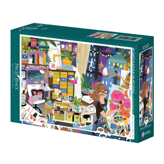 Puzzle 1000 Pièces Pieces & Peace - Mon Lieu Préféré : l'Atelier d'ArtPieces & Peace