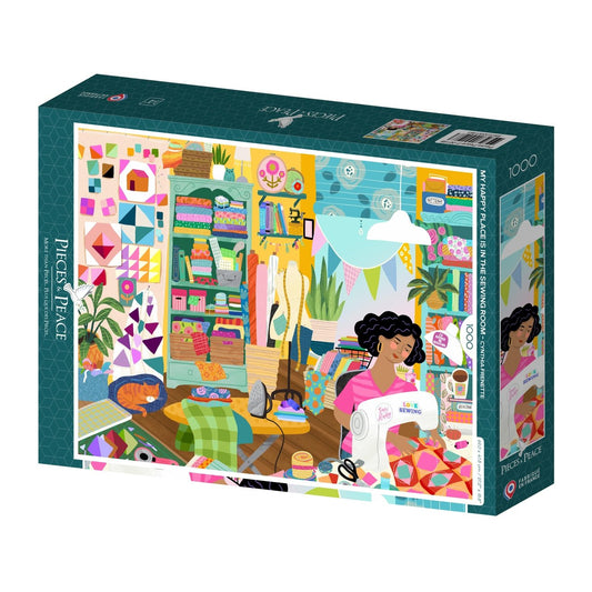 Puzzle 1000 Pièces Pieces & Peace - Mon Lieu Préféré : l'Atelier de CouturePieces & Peace