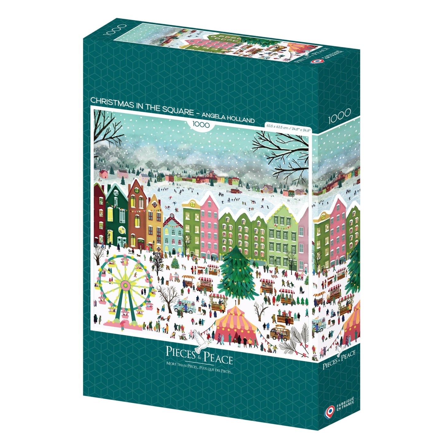 Puzzle 1000 Pièces Pieces & Peace - Noël sur la PlacePieces & Peace