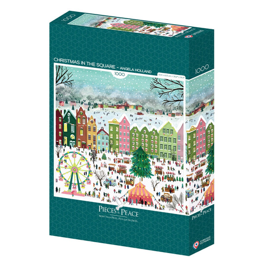Puzzle 1000 Pièces Pieces & Peace - Noël sur la PlacePieces & Peace