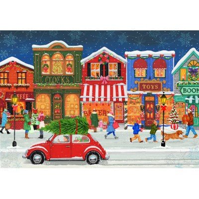 Puzzle 1000 Pièces Pieces & Peace - Noël sur la Rue PrincipalePieces & Peace