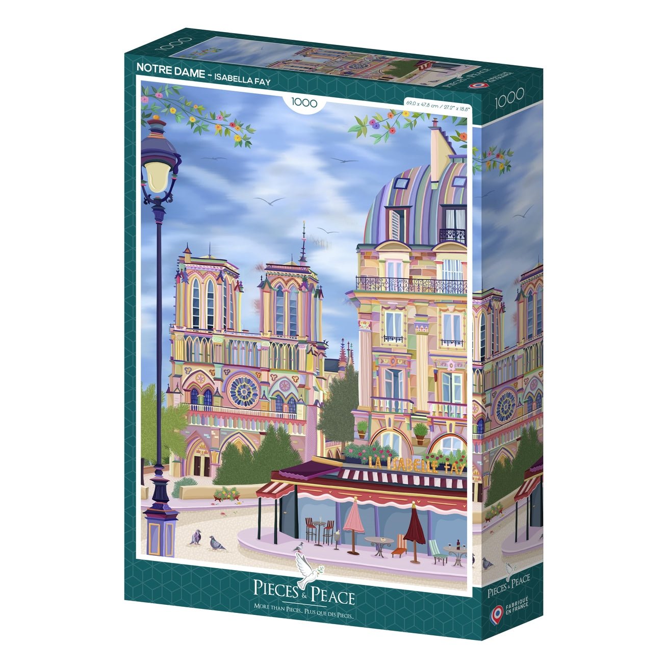 Puzzle 1000 Pièces Pieces & Peace - Notre DamePieces & Peace