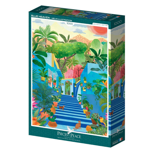 Puzzle 1000 Pièces Pieces & Peace - Paradis BleuPieces & Peace