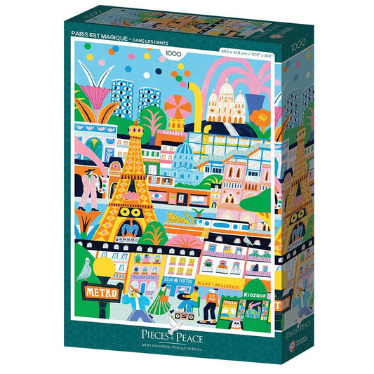 Puzzle 1000 Pièces Pieces & Peace - Paris est MagiquePieces & Peace