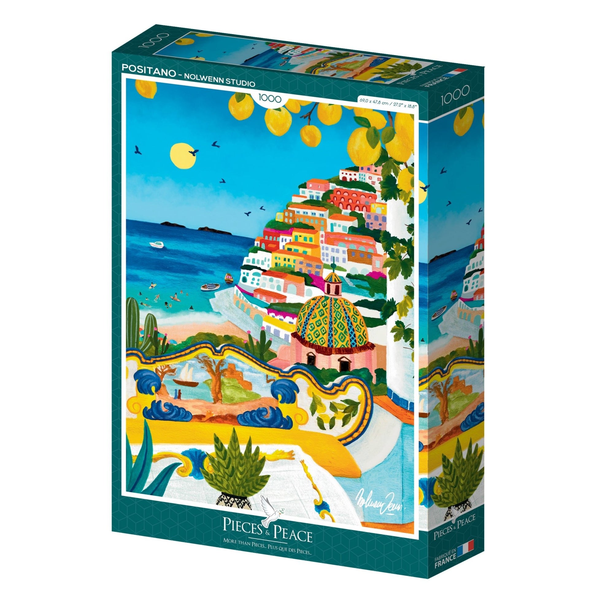 Puzzle 1000 Pièces Pieces & Peace - PositanoPieces & Peace
