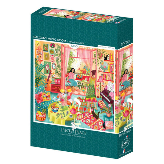 Puzzle 1000 Pièces Pieces & Peace - Salle de Musique avec VuePieces & Peace