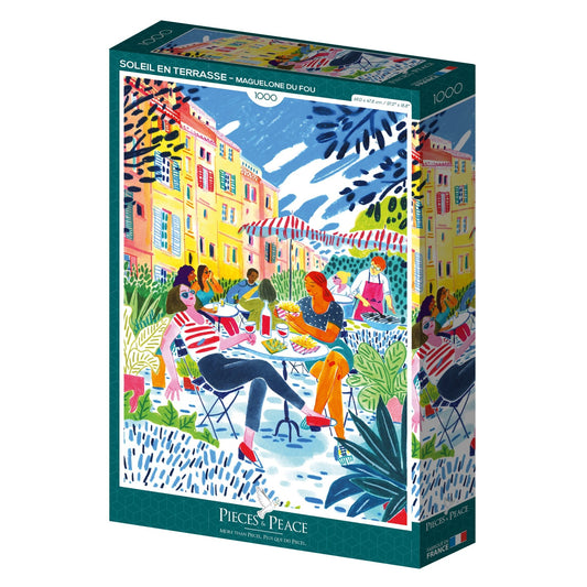 Puzzle 1000 Pièces Pieces & Peace - Soleil en TerrassePieces & Peace
