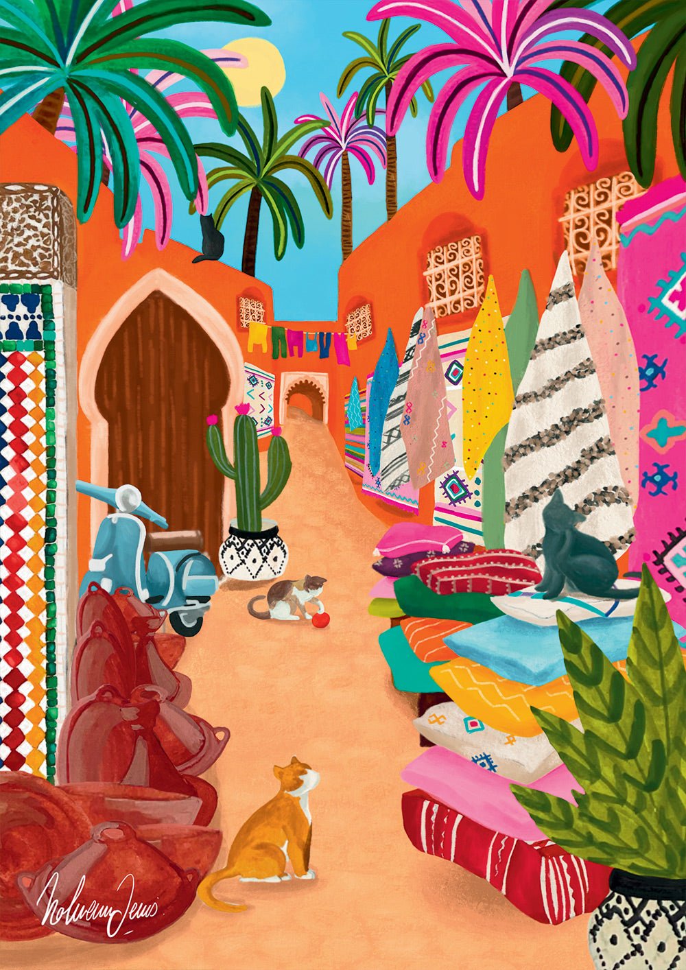 Puzzle 1000 Pièces Pieces & Peace - Souk de MarrakechPieces & Peace