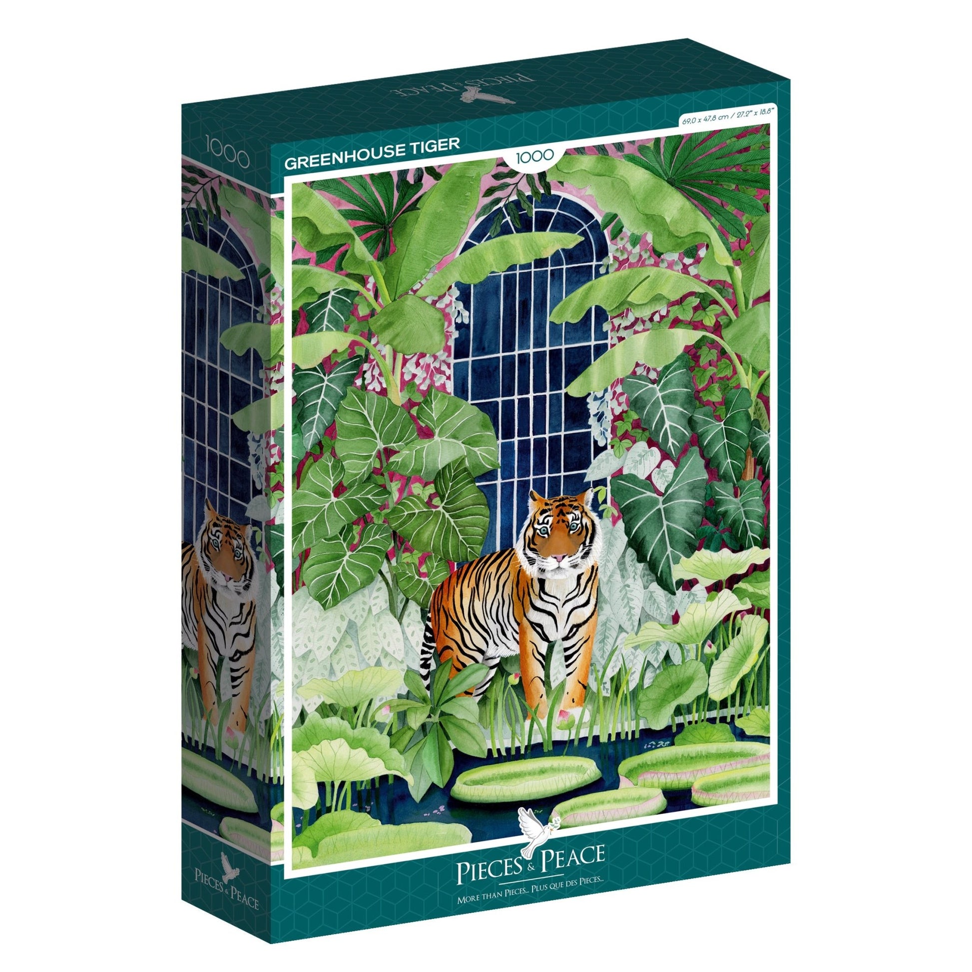 Puzzle 1000 Pièces Pieces & Peace - Tigre des SerresPieces & Peace