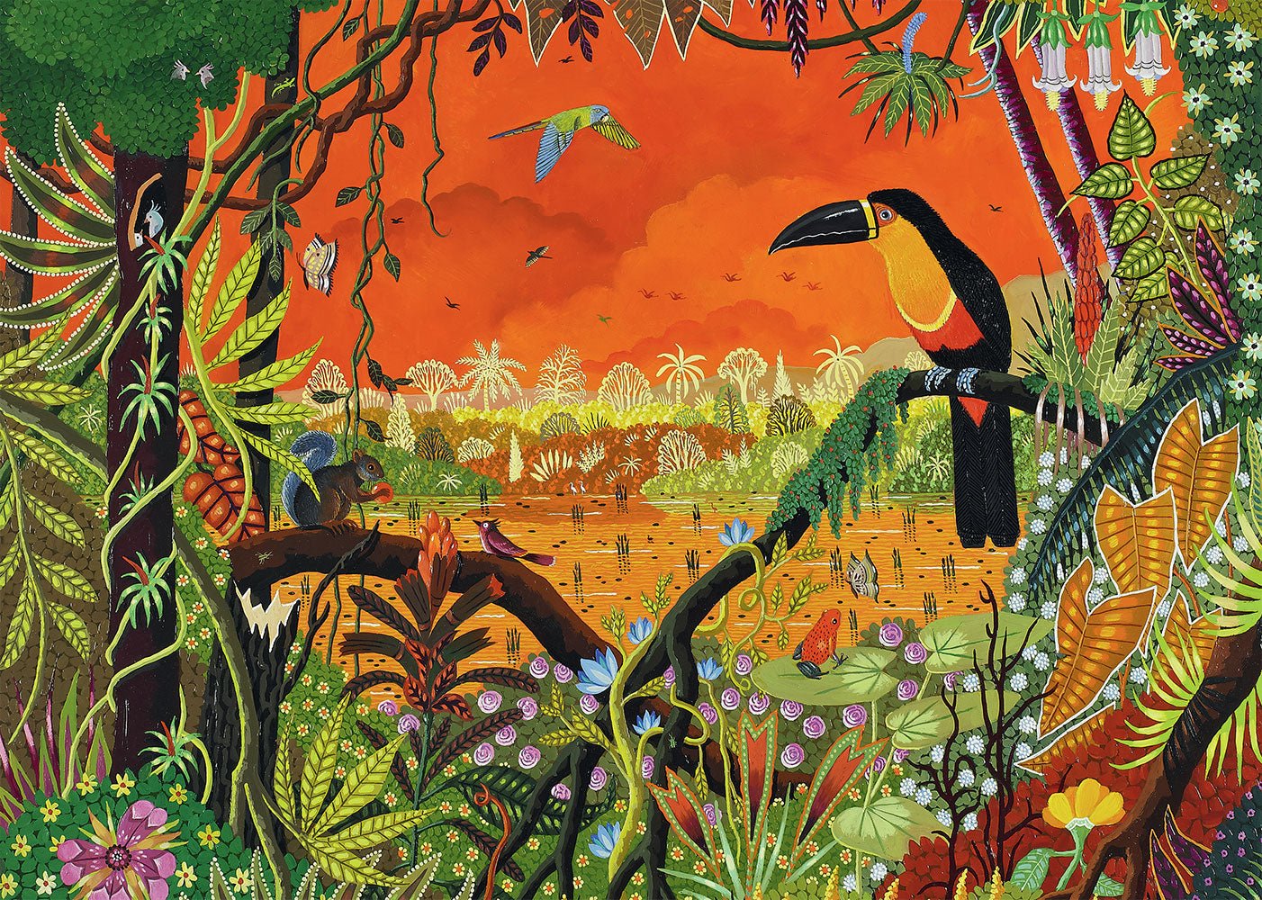 Puzzle 1000 Pièces Pieces & Peace - Toucan ArielPieces & Peace