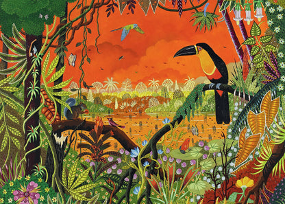 Puzzle 1000 Pièces Pieces & Peace - Toucan ArielPieces & Peace