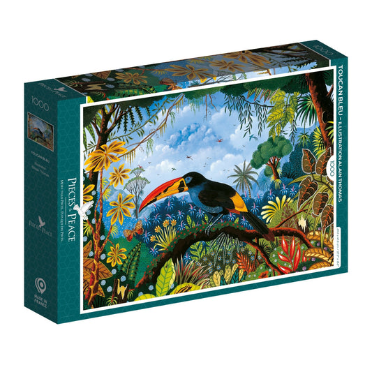 Puzzle 1000 Pièces Pieces & Peace - Toucan BleuPieces & Peace