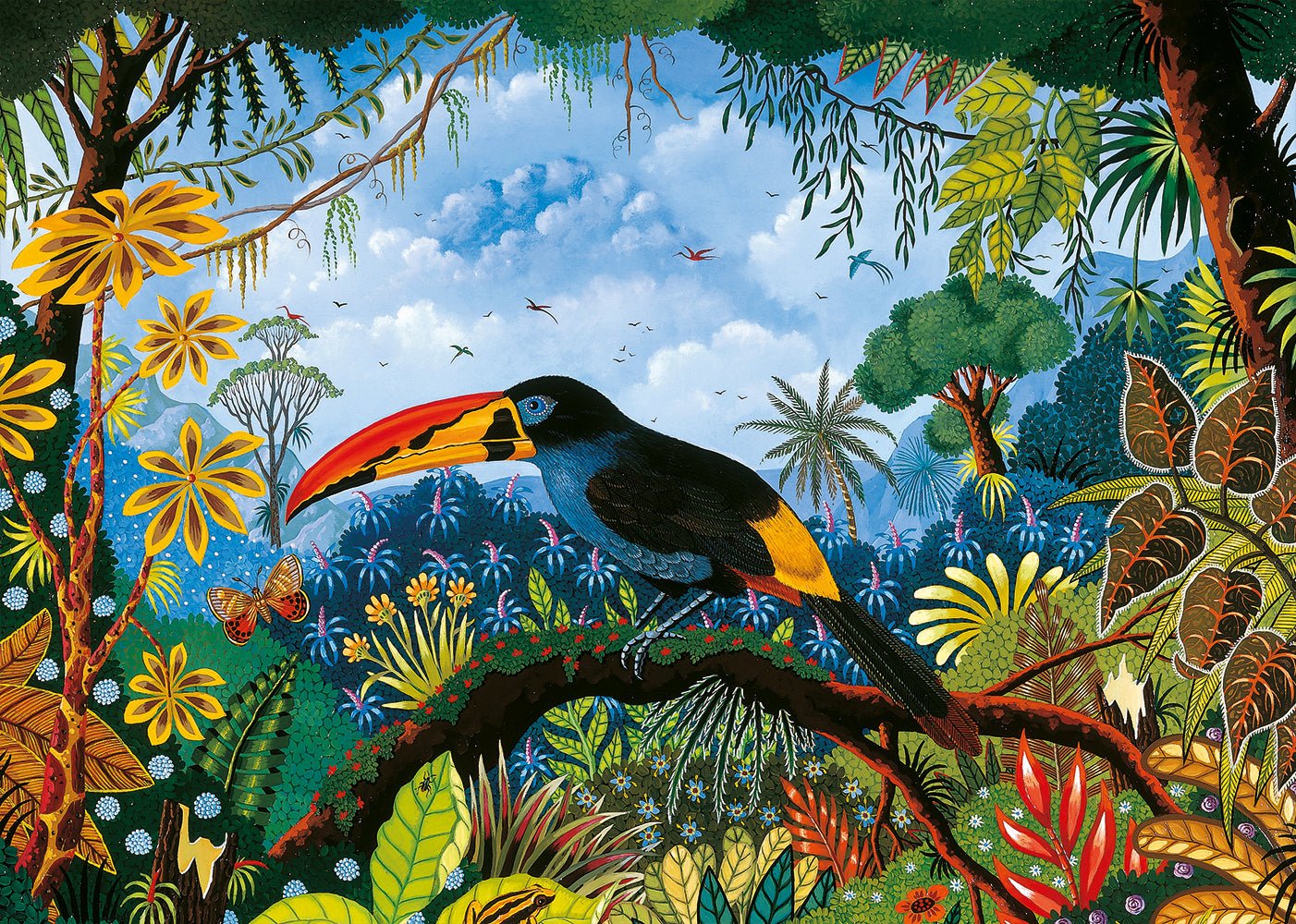 Puzzle 1000 Pièces Pieces & Peace - Toucan BleuPieces & Peace