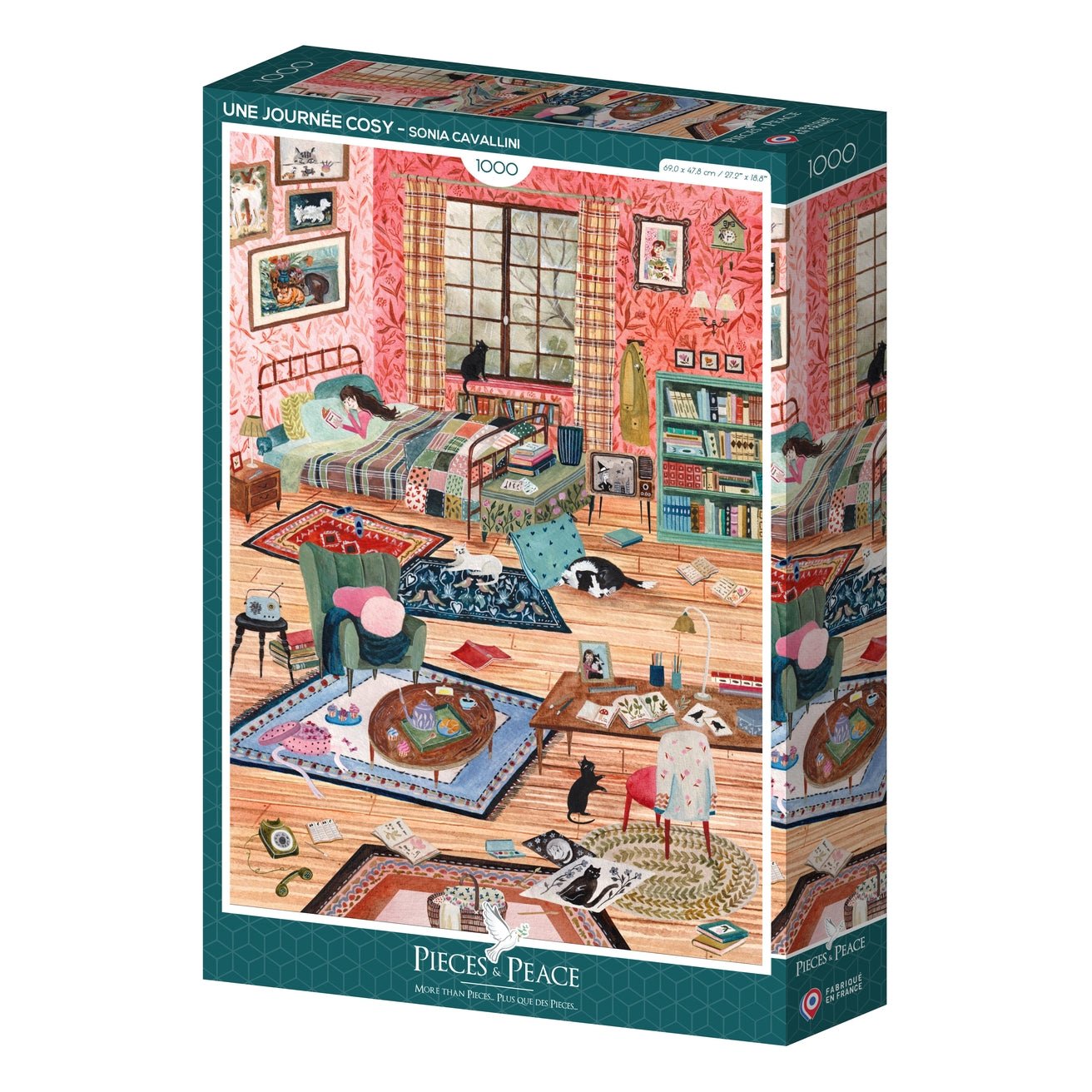 Puzzle 1000 Pièces Pieces & Peace - Une Journée CosyPieces & Peace
