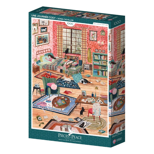 Puzzle 1000 Pièces Pieces & Peace - Une Journée CosyPieces & Peace