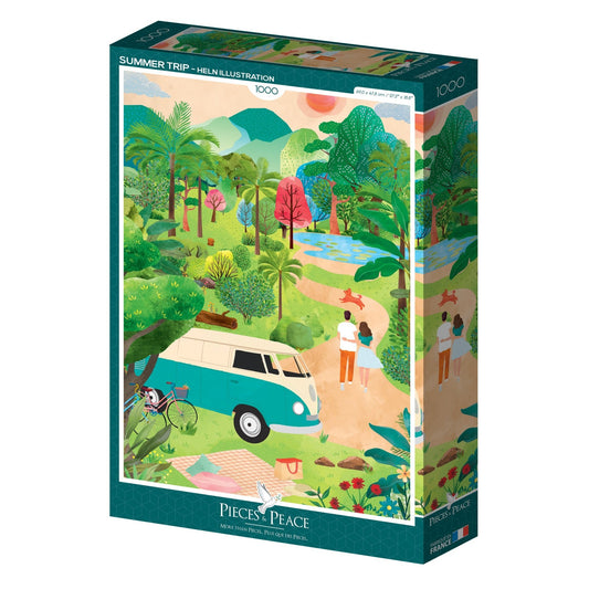 Puzzle 1000 Pièces Pieces & Peace - Voyage d'EtéPieces & Peace
