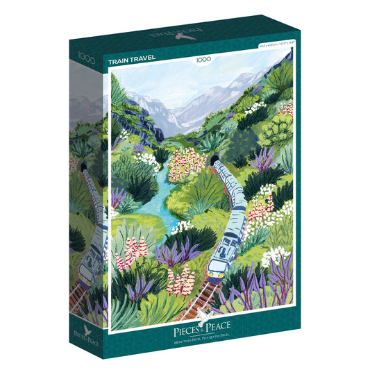 Puzzle 1000 Pièces Pieces & Peace - Voyage en TrainPieces & Peace