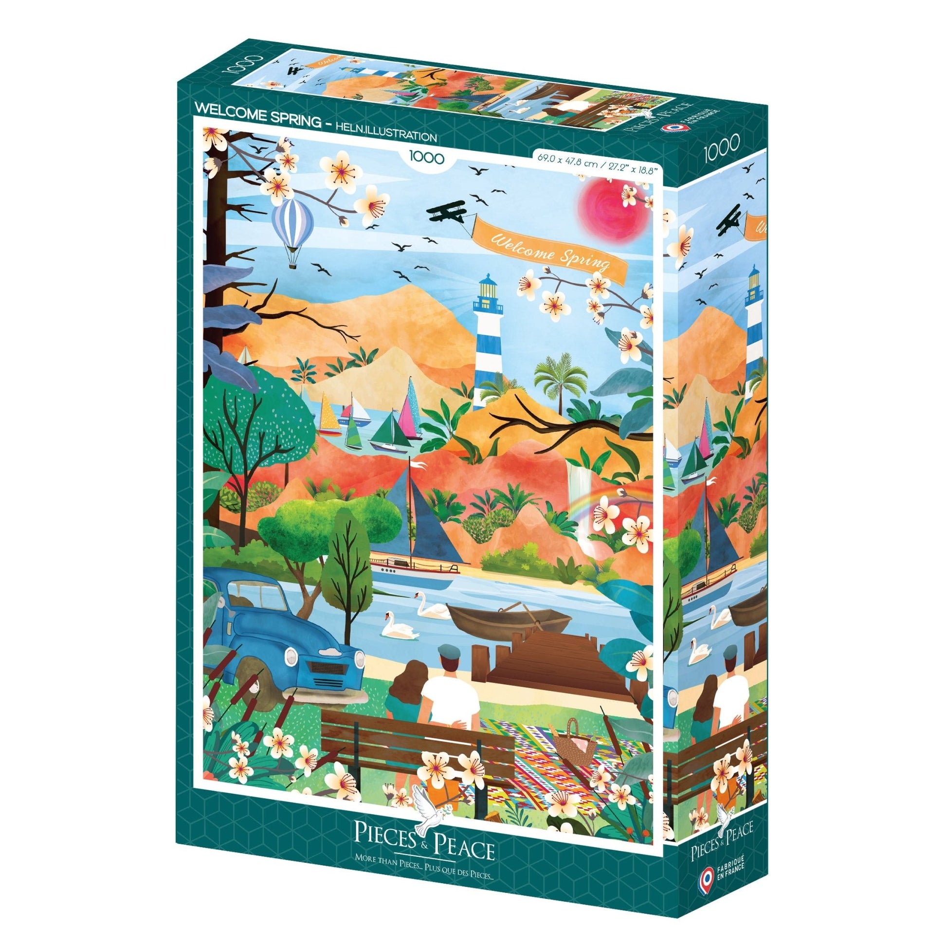 Puzzle 1000 Pièces Pieces & Peace - Welcome SpringPieces & Peace