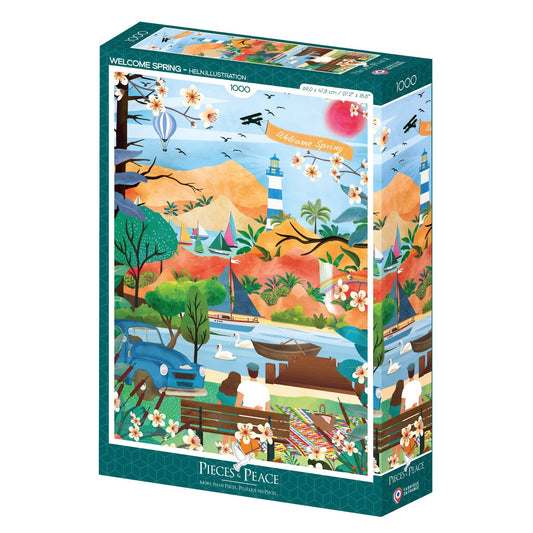 Puzzle 1000 Pièces Pieces & Peace - Welcome SpringPieces & Peace