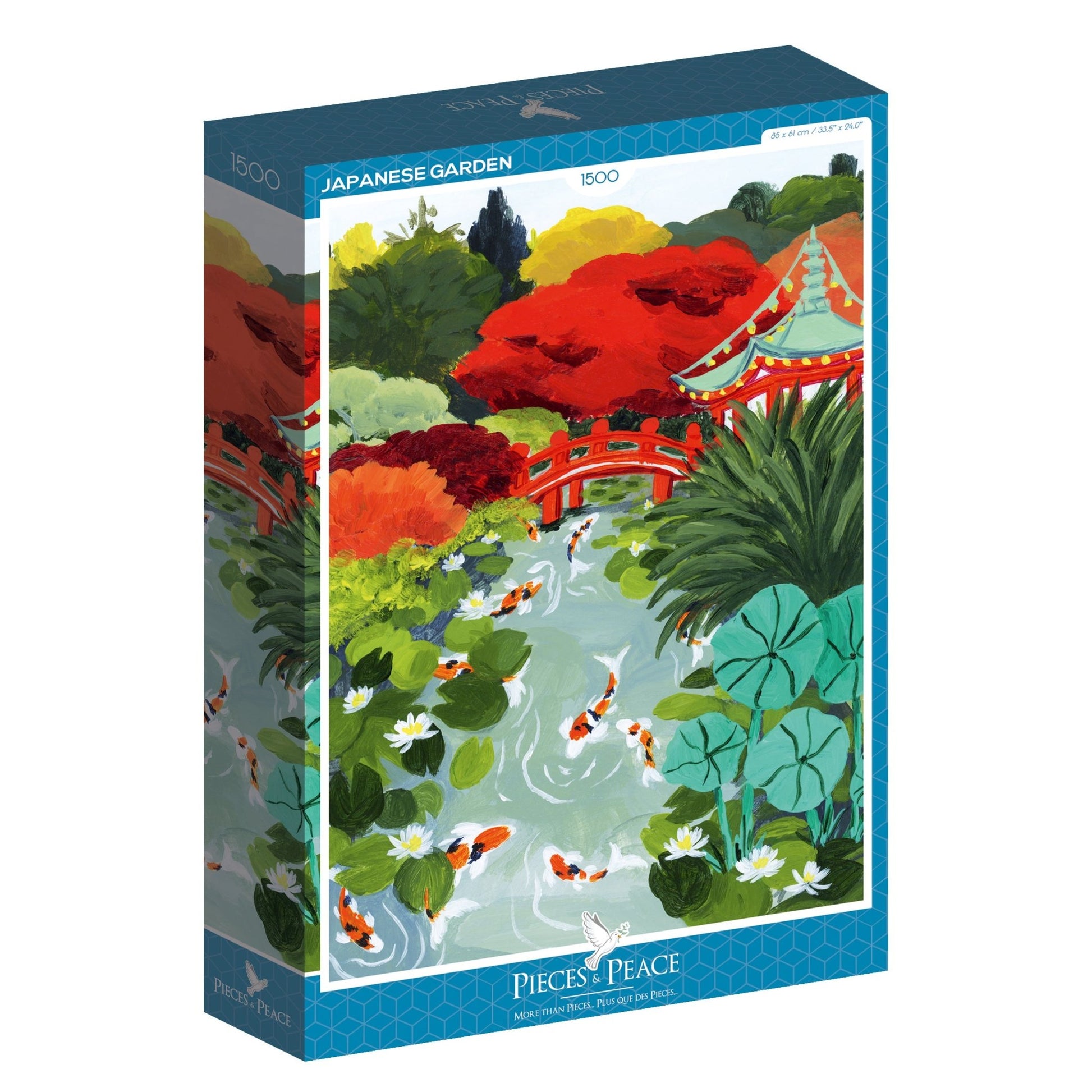 Puzzle 1500 Pièces Pieces & Peace - Jardin JaponaisPieces & Peace