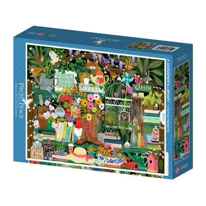 Puzzle 1500 Pièces Pieces & Peace - La bibliothèque du JardinierPieces & Peace