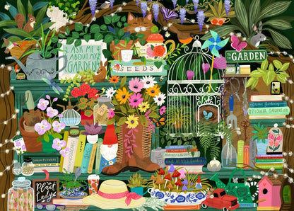 Puzzle 1500 Pièces Pieces & Peace - La bibliothèque du JardinierPieces & Peace