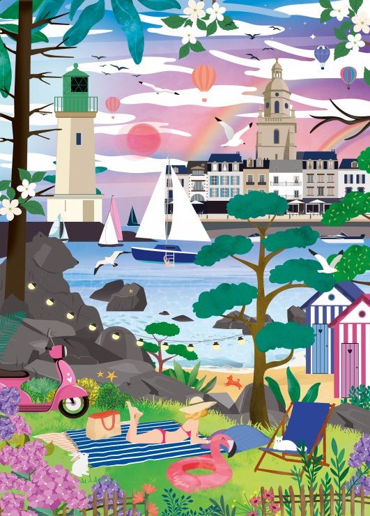 Puzzle 1500 Pièces Pieces & Peace - Le Croisic, entre Ciel et MerPieces & Peace