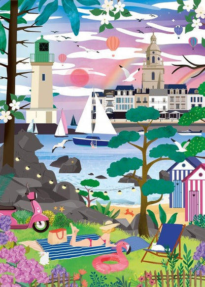 Puzzle 1500 Pièces Pieces & Peace - Le Croisic, entre Ciel et MerPieces & Peace