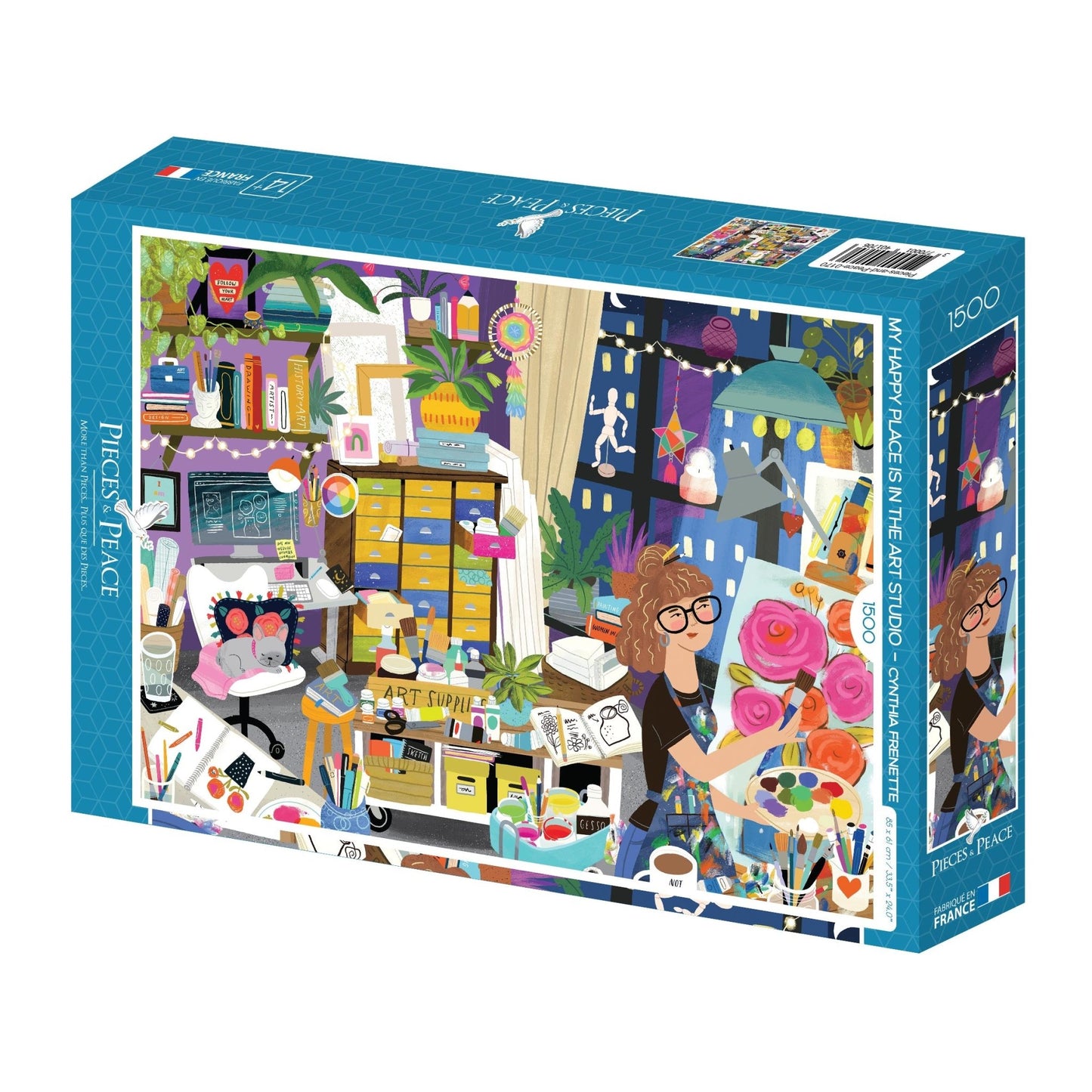 Puzzle 1500 Pièces Pieces & Peace - Mon Lieu Préféré : l'Atelier d'ArtPieces & Peace