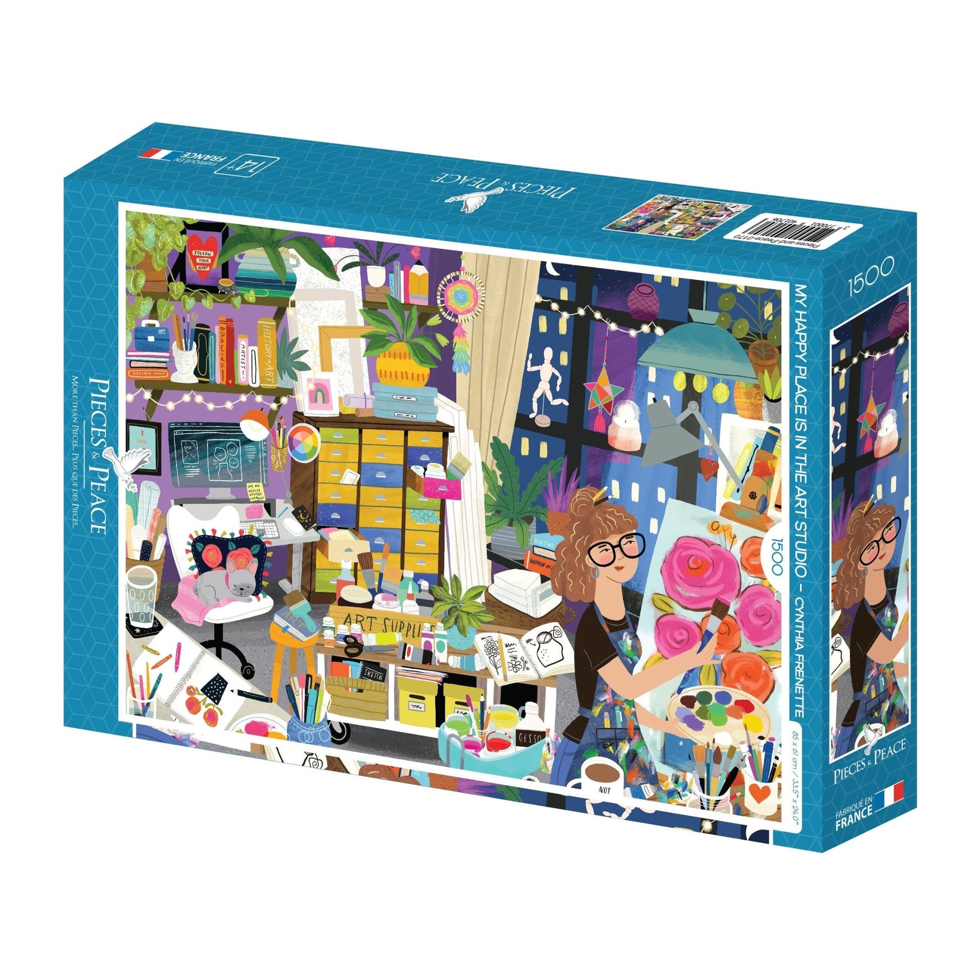 Puzzle 1500 Pièces Pieces & Peace - Mon Lieu Préféré : l'Atelier d'ArtPieces & Peace