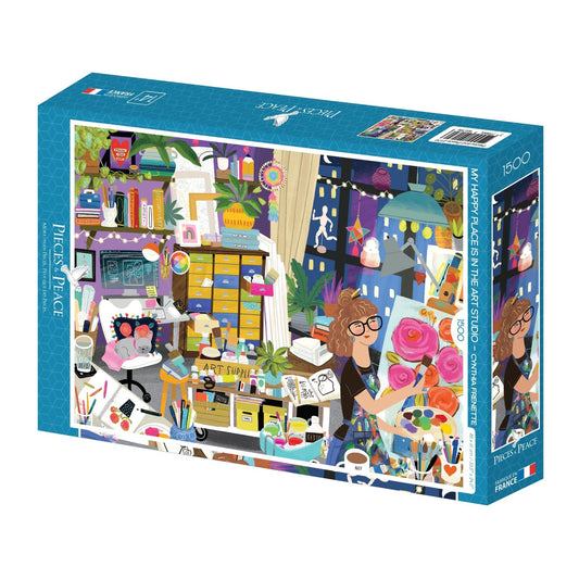 Puzzle 1500 Pièces Pieces & Peace - Mon Lieu Préféré : l'Atelier d'ArtPieces & Peace