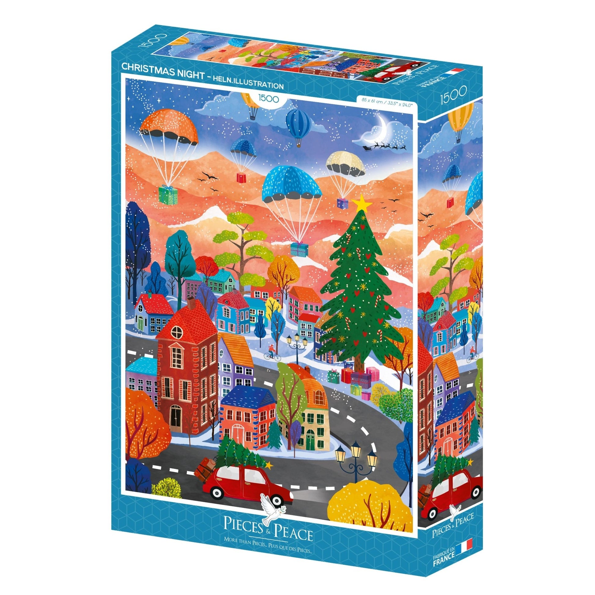 Puzzle 1500 Pièces Pieces & Peace - Nuit de NoëlPieces & Peace